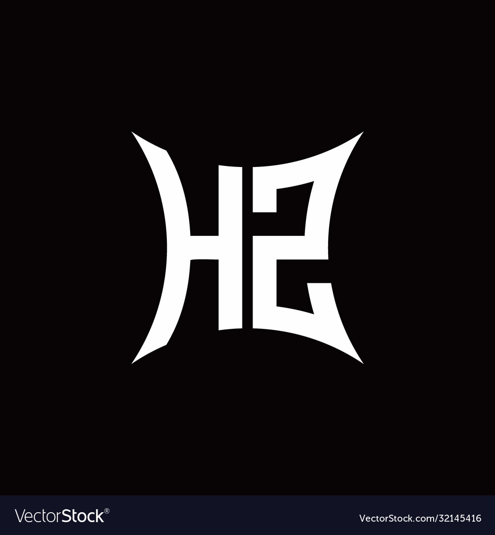 HZ Monogram Logo - Sharp Shape