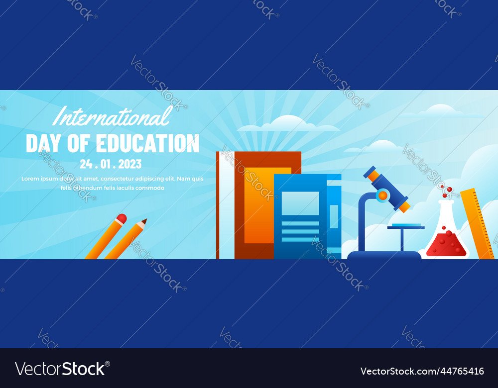 International day of education banner template