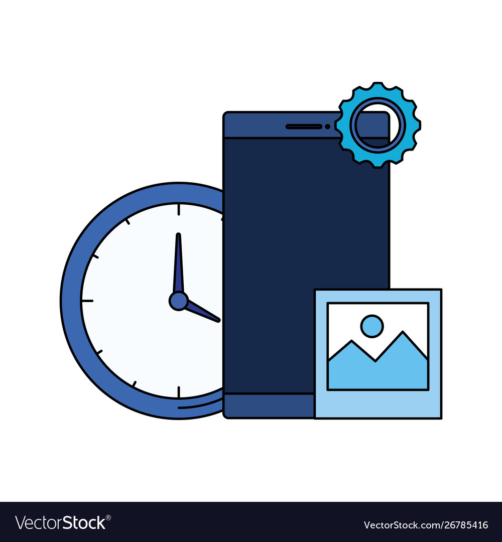 Smartphone device with time clock