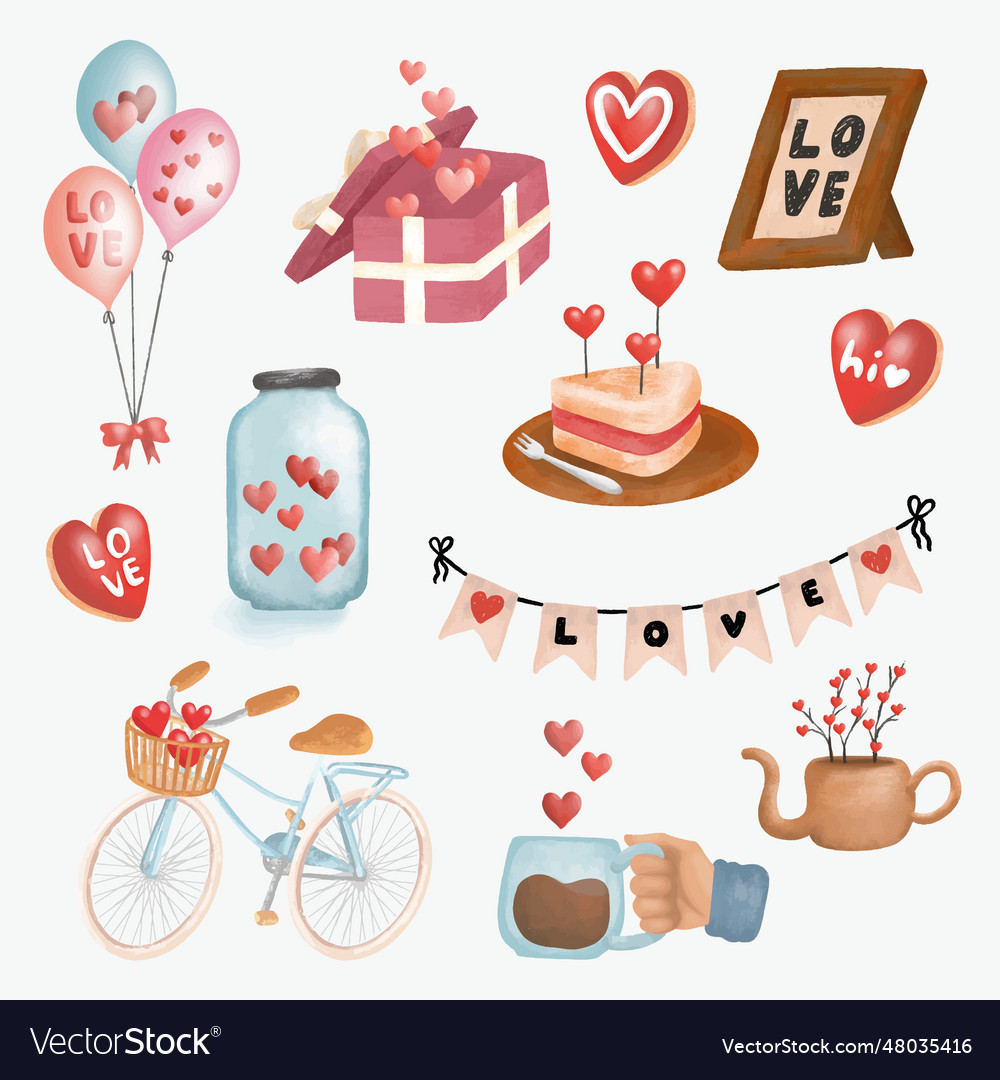 Valentine gift cute decorations collection pack