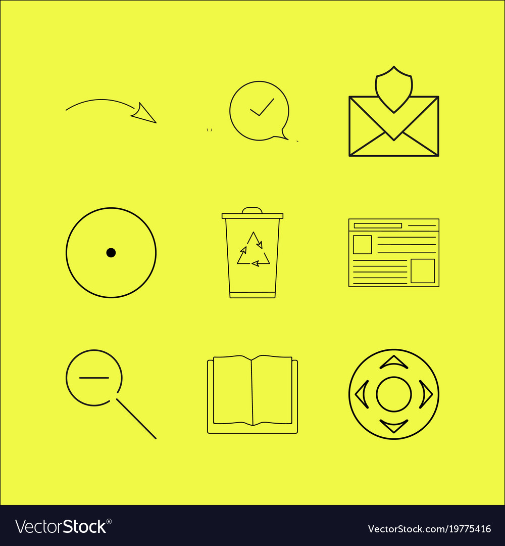 Web lineare Icon setzen einfache Umriss-Icons