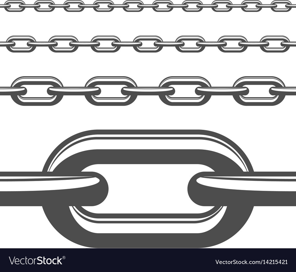 Black chain seamless Royalty Free Vector Image