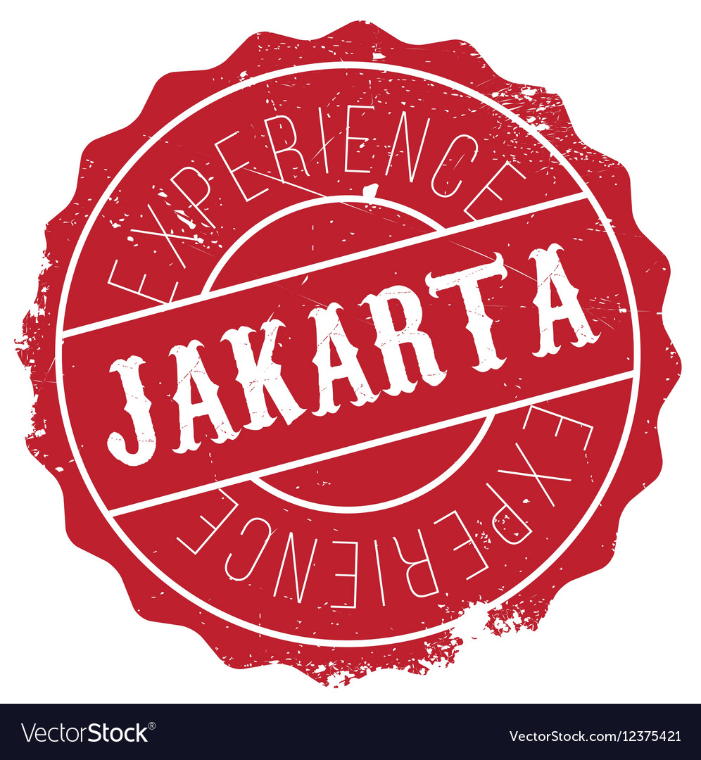 Jakarta stamp rubber grunge