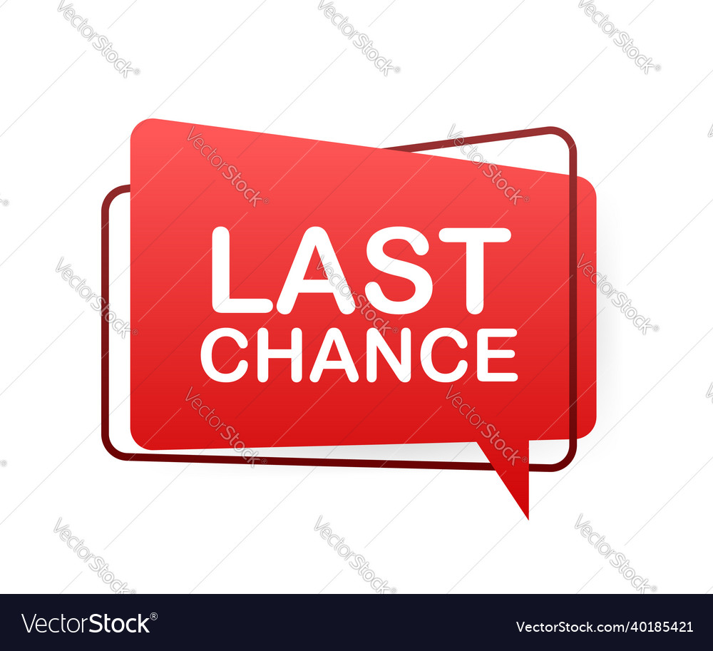 Megaphone banner business concept with text last Vector Image