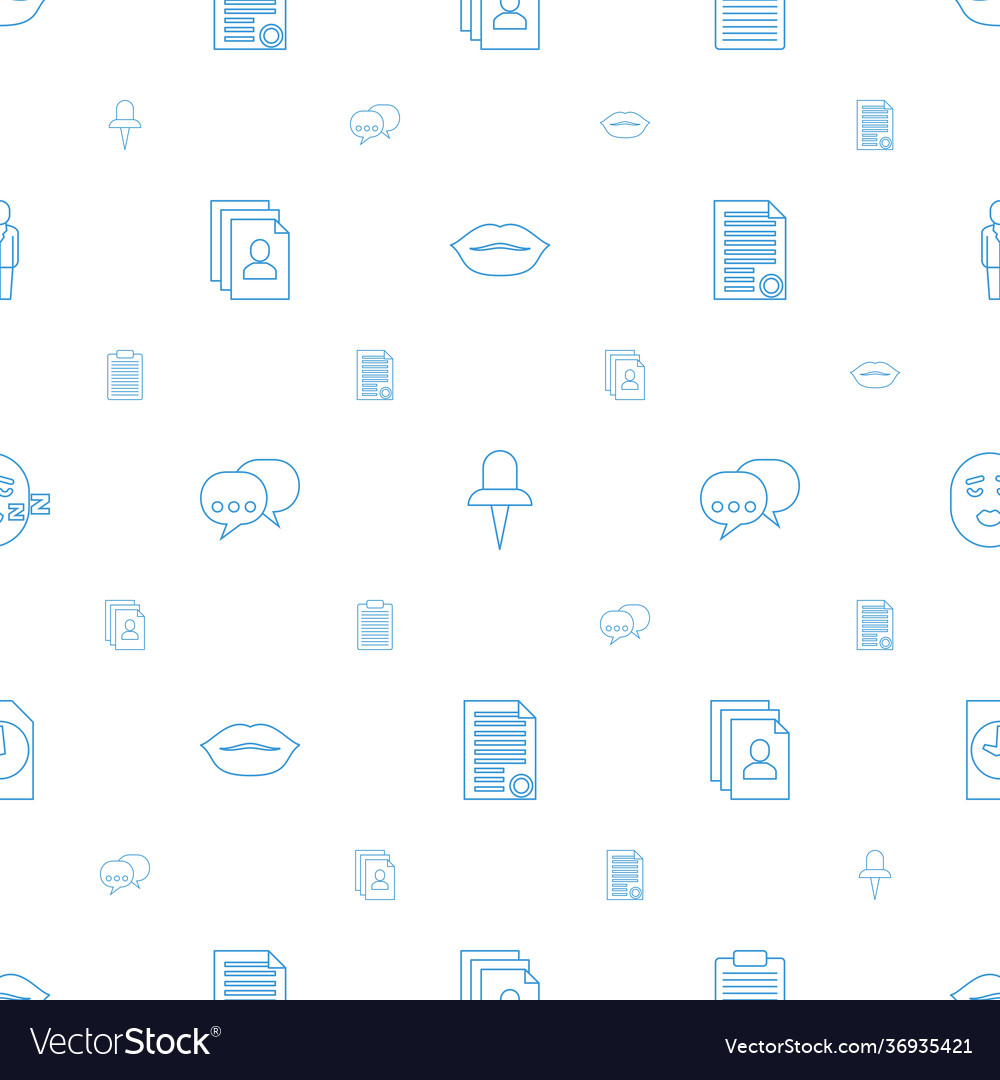 Message icons pattern seamless white background