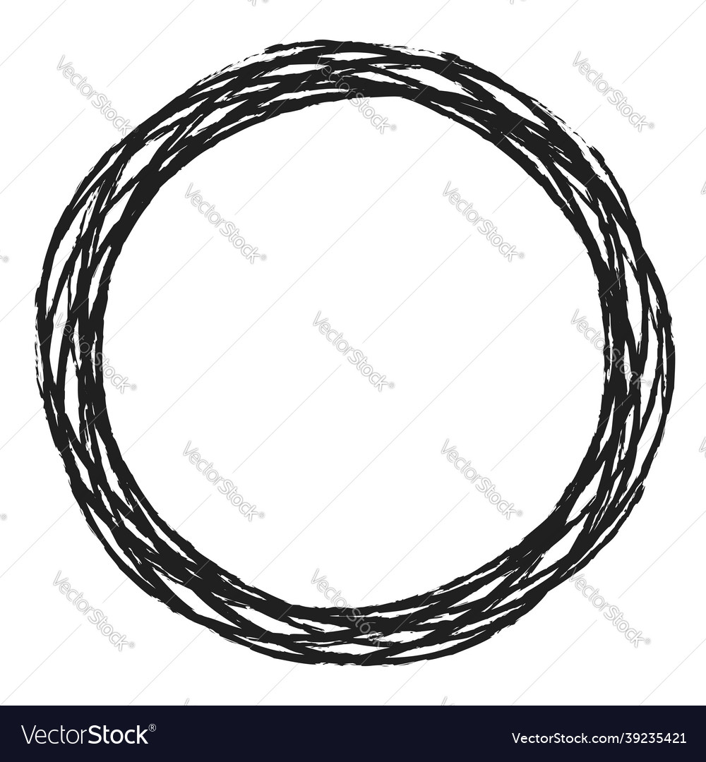 Sketch scribble sketchy grungy lines circles vector image Sketch scribble sketchy grungy lines circles