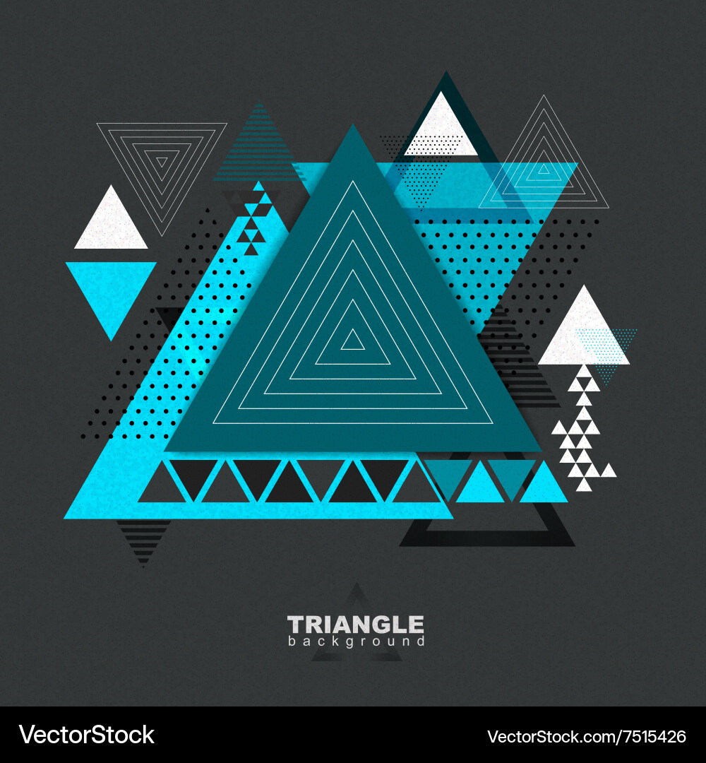 Abstract hipster polygon triangle background Vector Image