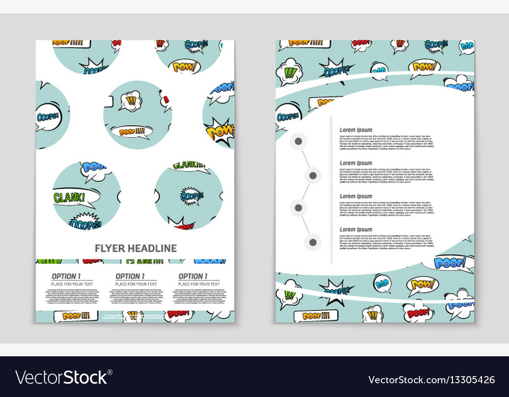 Abstract layout background set for art