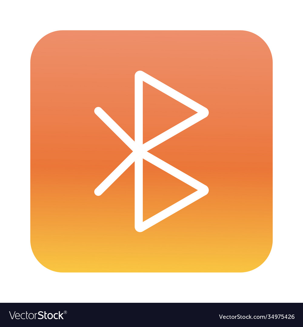 Bluetooth interface block gradient style icon