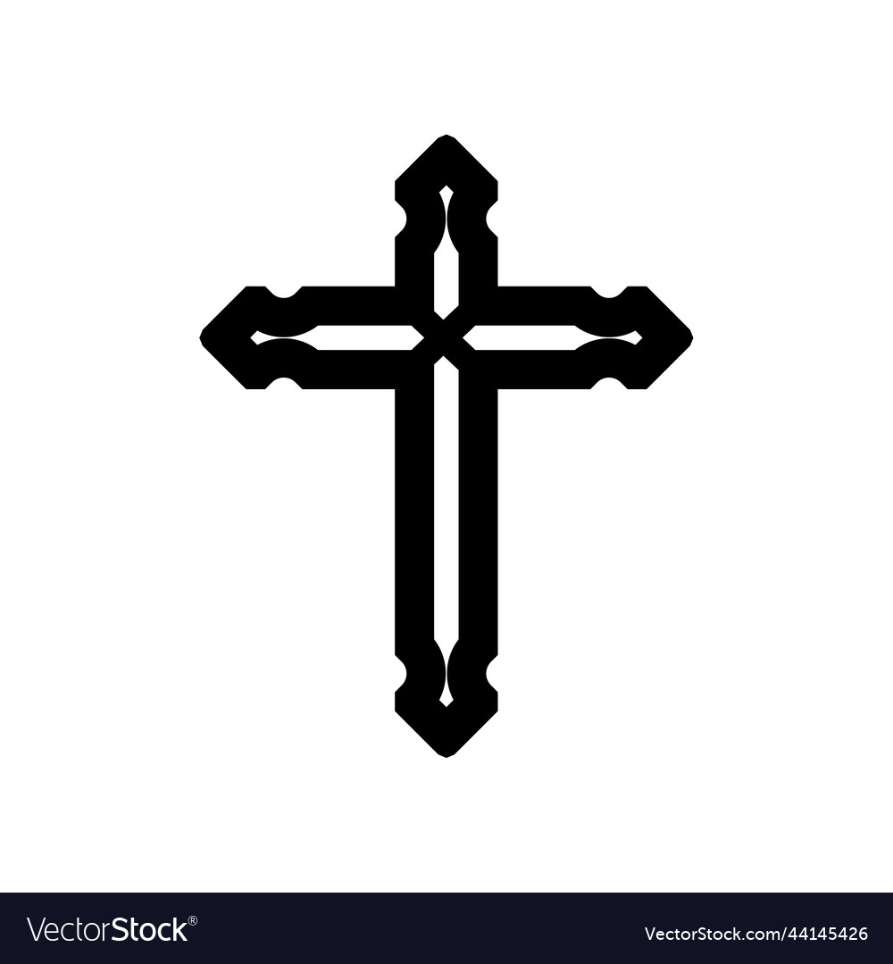 Christian cross halloween vampire defense Vector Image