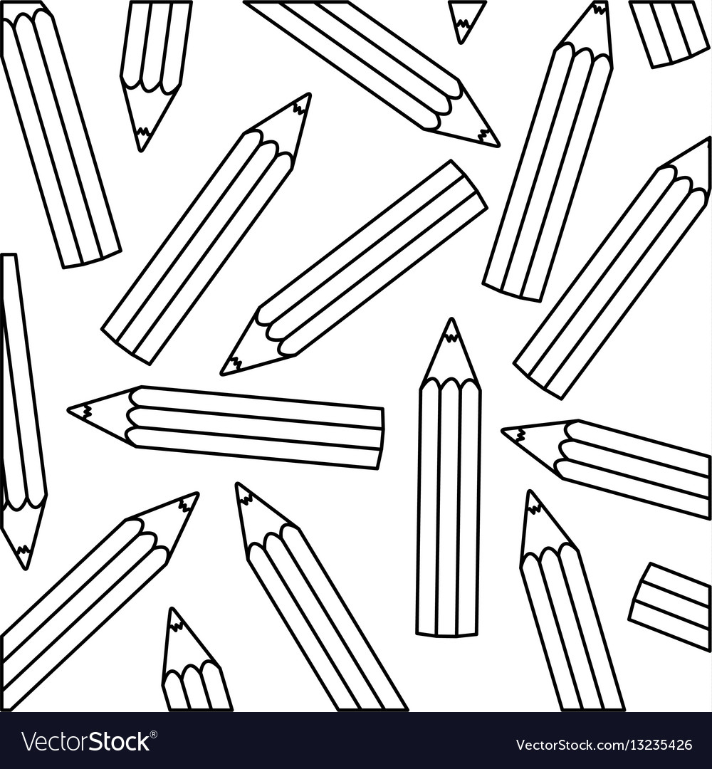 Figure pencil color icon stock