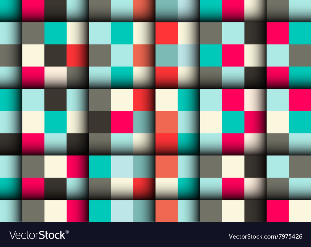 Seamless square pattern - abstract retro squares