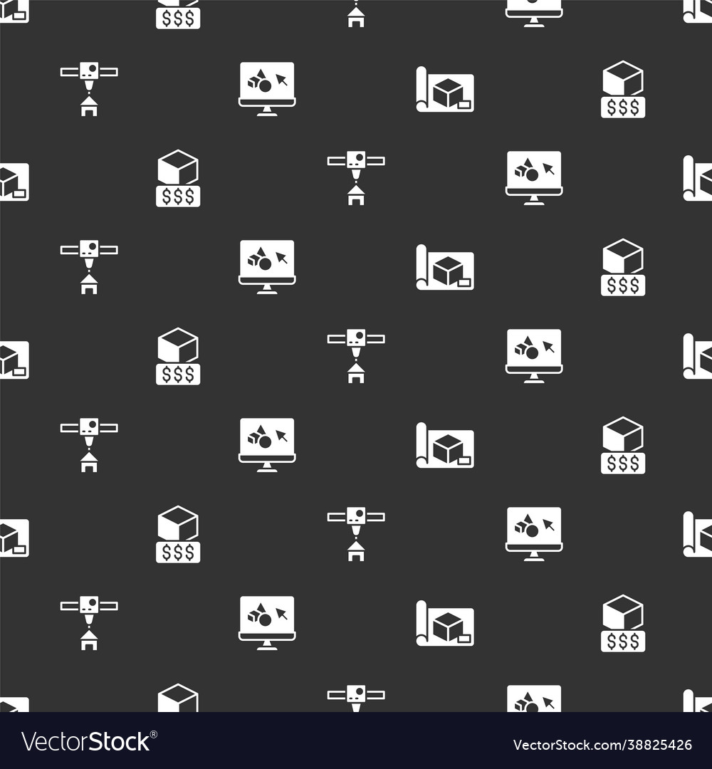 Set graphing paper for engineering 3d printer vector image Set graphing paper for engineering 3d printer