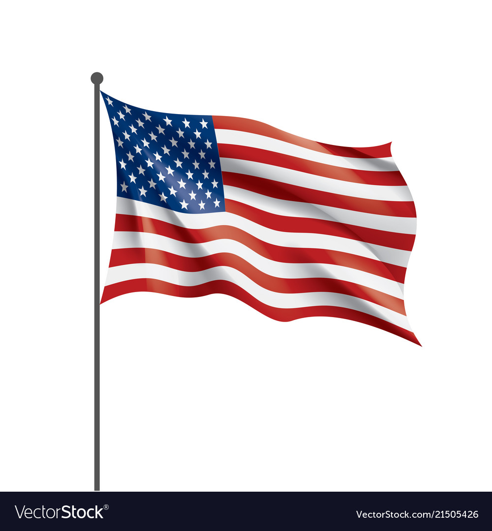 Usa flag isolated vector image Usa flag isolated