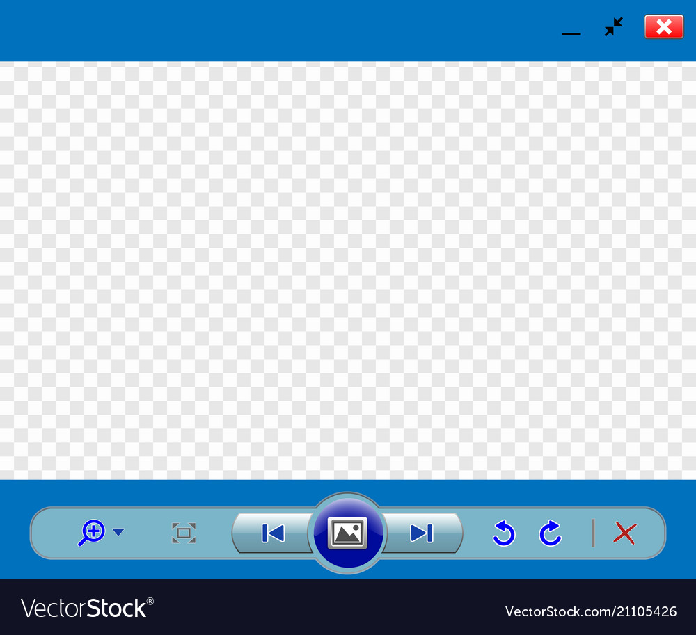 Web image viewer template vector image Web image viewer template