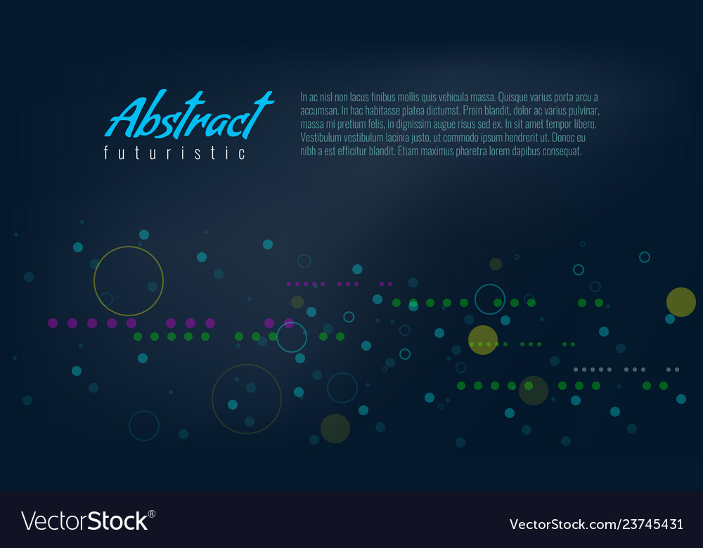 Abstract background with line and fill circles