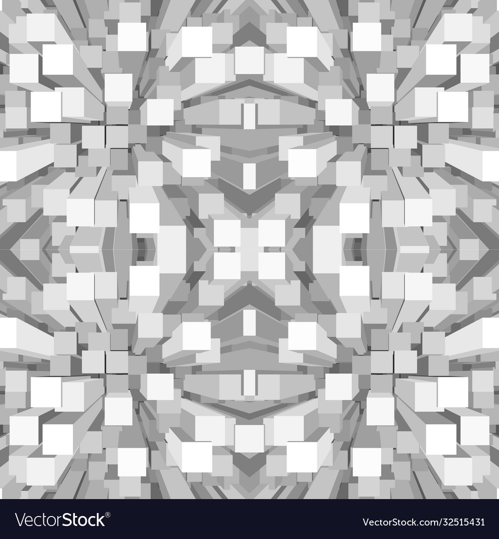 Abstract perspective cubes seamless pattern vector image Abstract perspective cubes seamless pattern