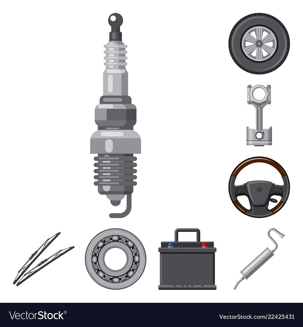 Auto and part sign set vector image Auto and part sign set