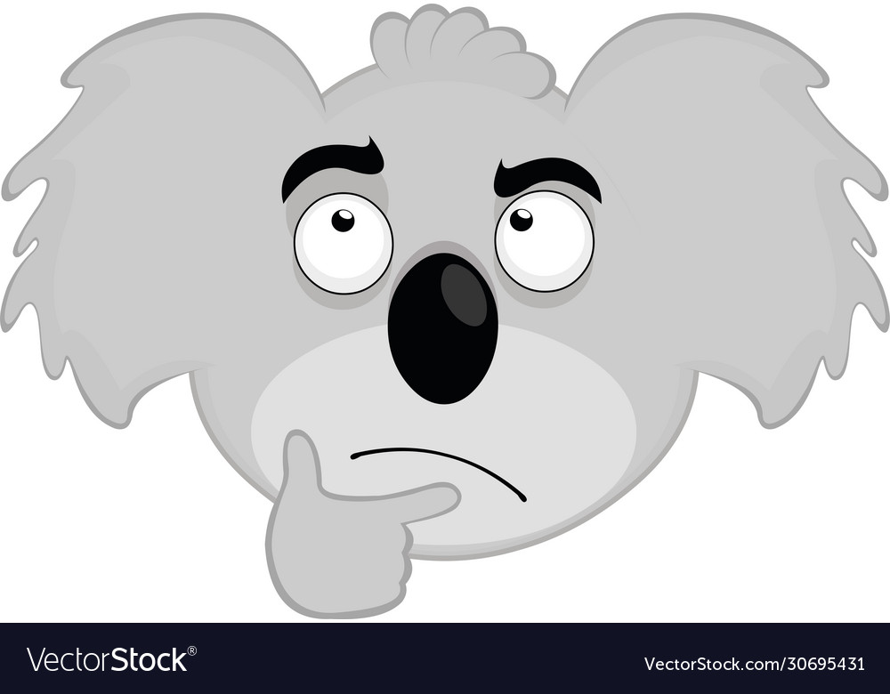 Gesicht koala Cartoon