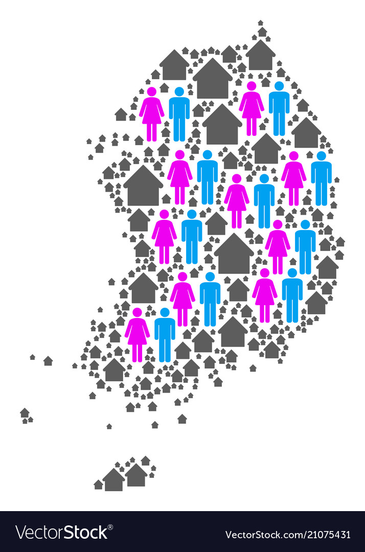 Family south korea map