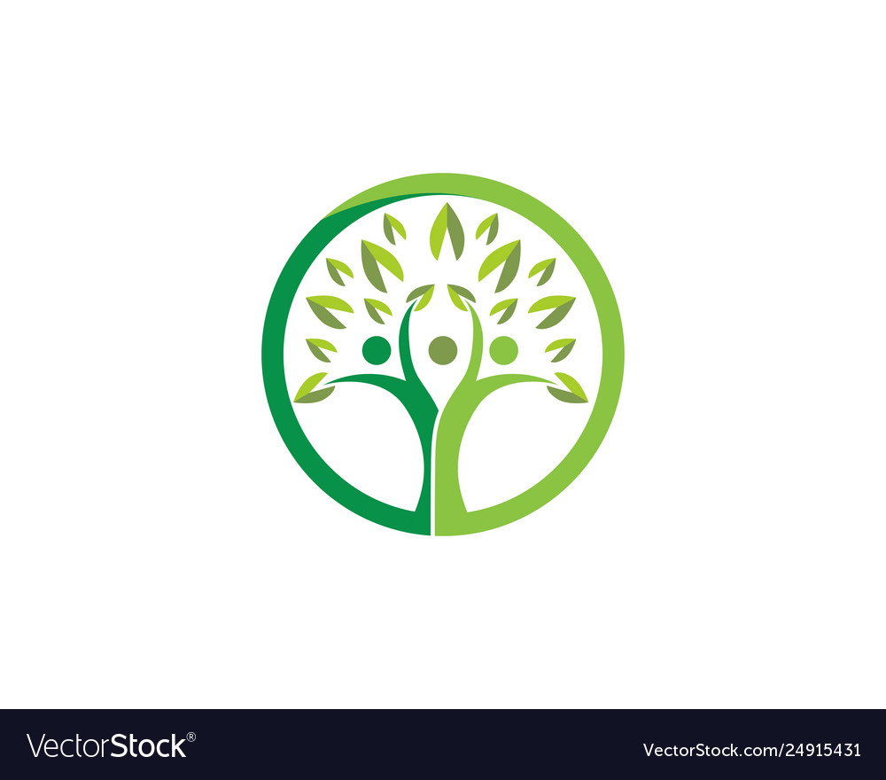 Human character logo sign Royalty Free Vector Image