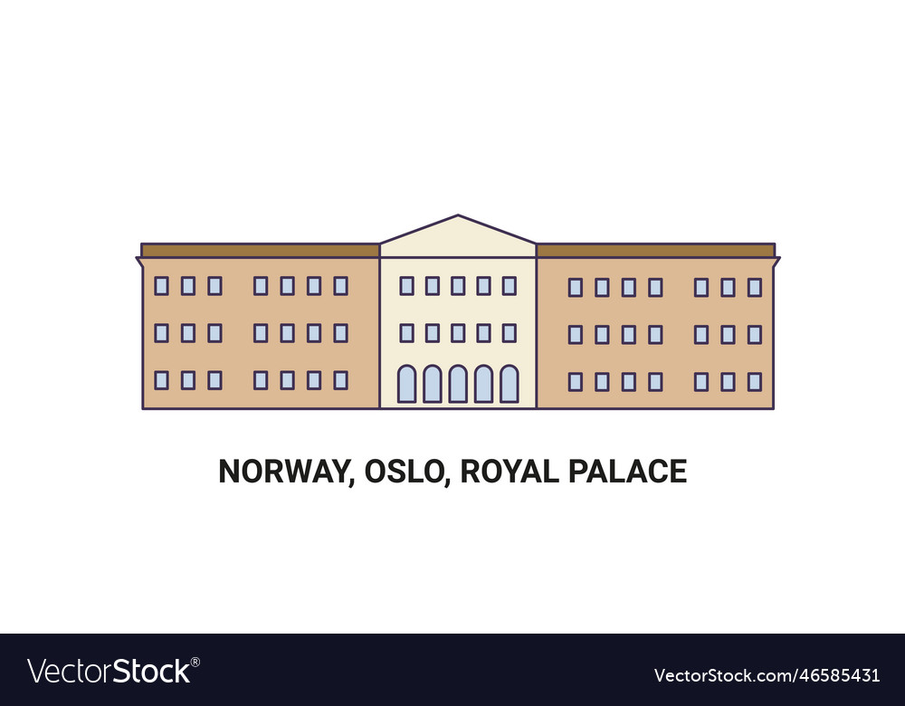 Norwegen oslo königspalast reisen landmark