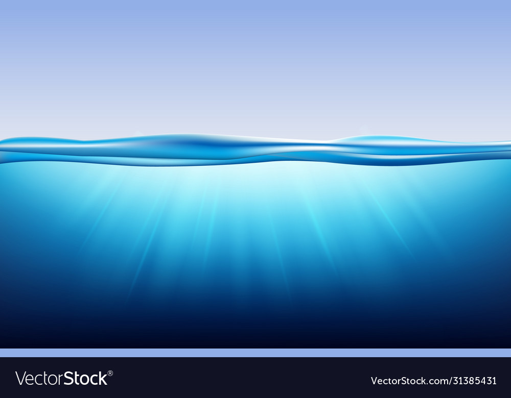 Ocean surface water Royalty Free Vector Image - VectorStock