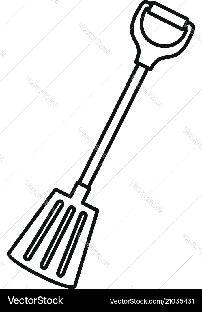 Black And White Spade Clipart