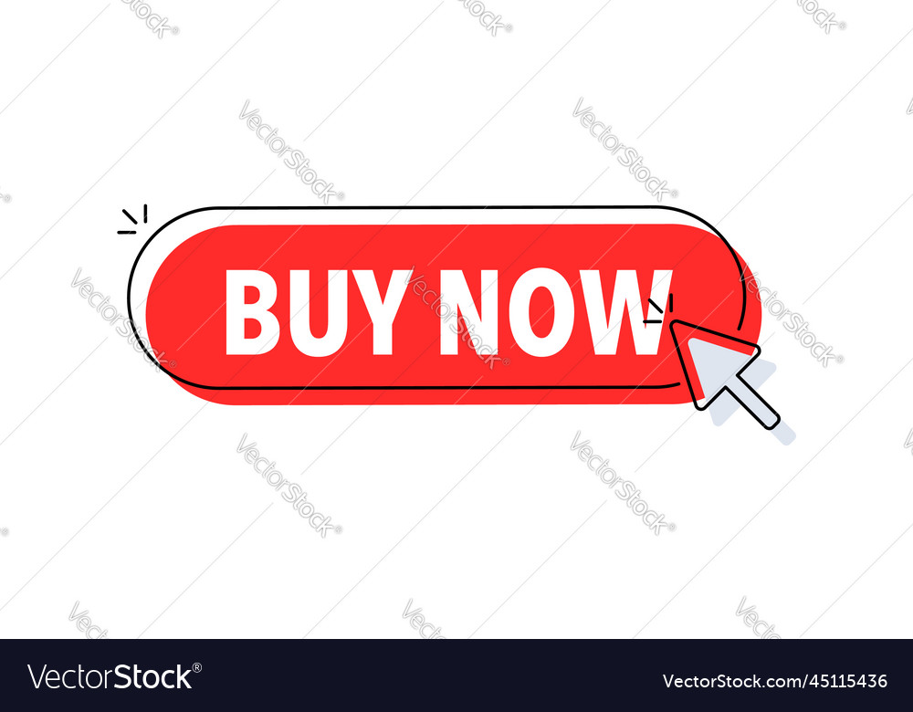 Jetzt Button mit Cursor Zeiger klicken vector image Jetzt Button mit Cursor Zeiger klicken