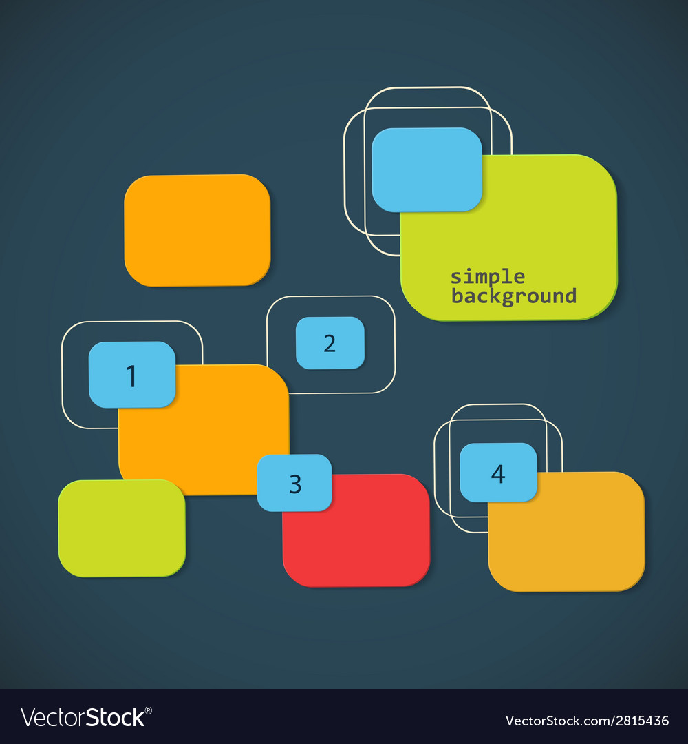 Colored elements for text and symbols