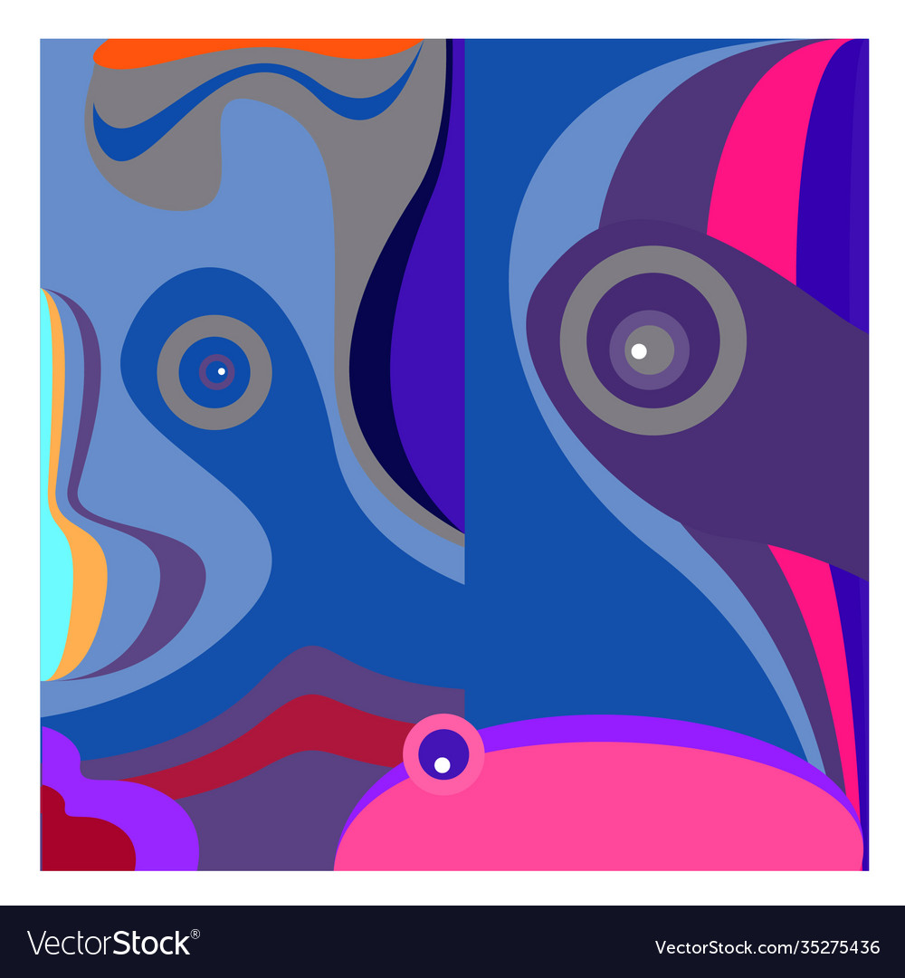 Colorful geometric and curve background pattern