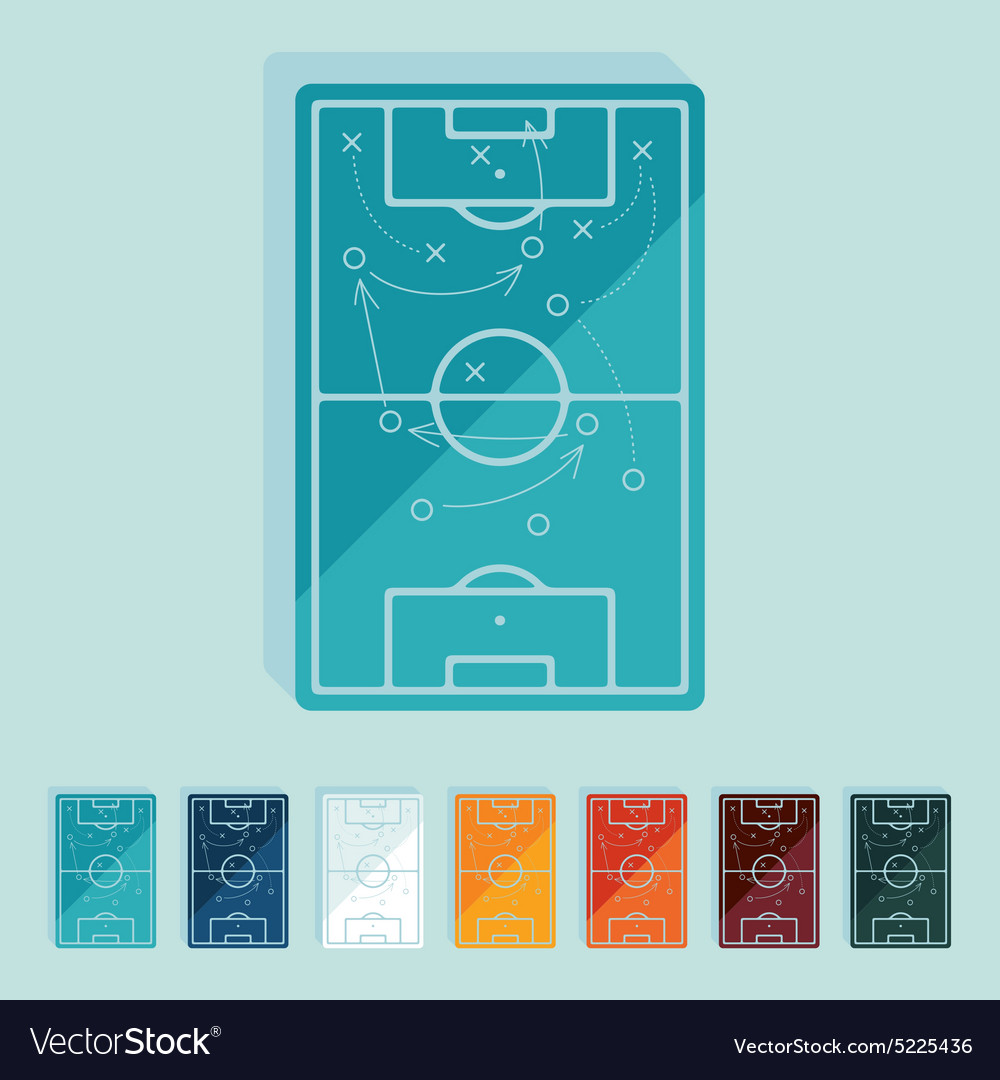 Flat design playing field