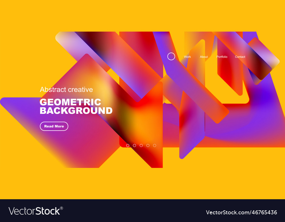 Fluid triangles minimal abstract background vector image Fluid triangles minimal abstract background