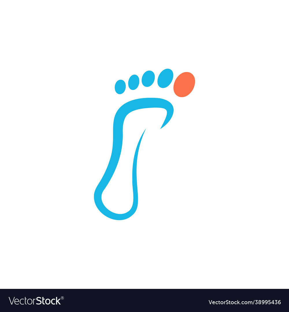 Foot Palm Line Icon Design Royalty Free Vector Image