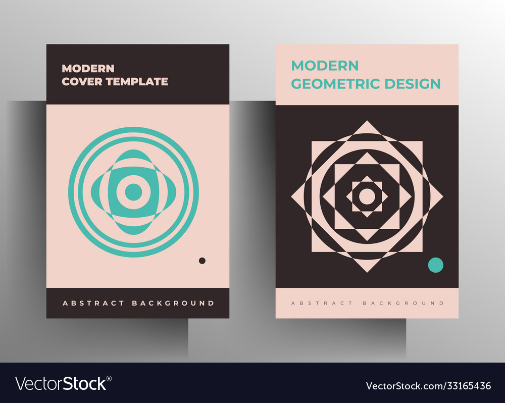 Geometrisches Coverdesign für Buchbroschüre Katalog