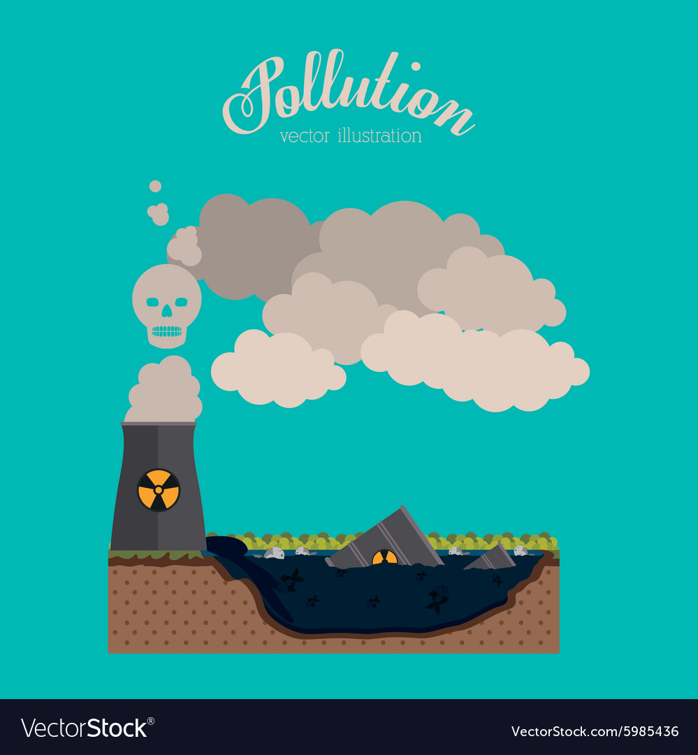 Pollution design Royalty Free Vector Image - VectorStock