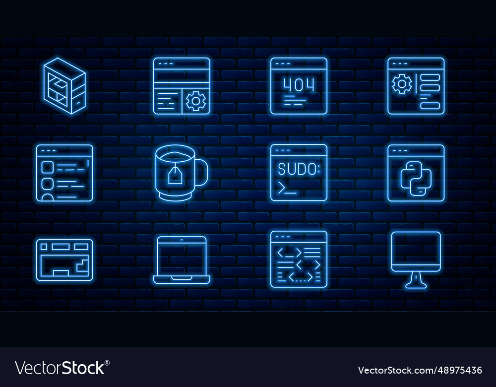 Linie Computer Monitor Bildschirm Python vector image Linie Computer Monitor Bildschirm Python