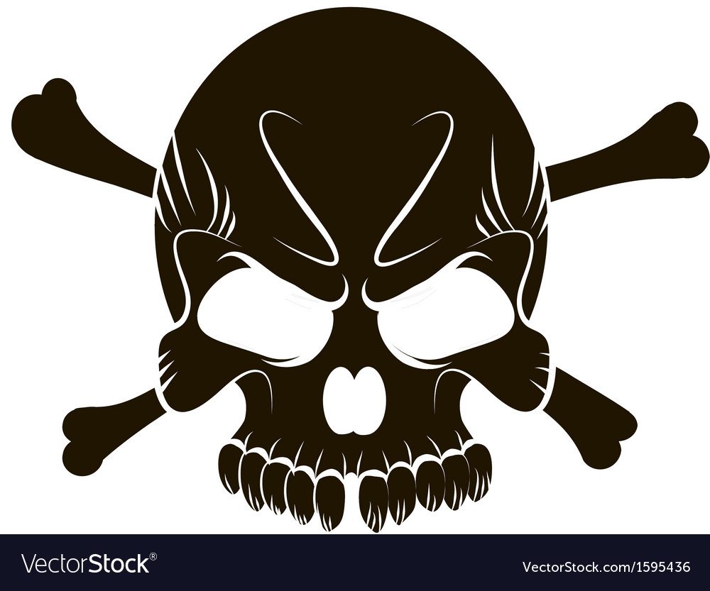 Skull and crossbones Royalty Free Vector Image