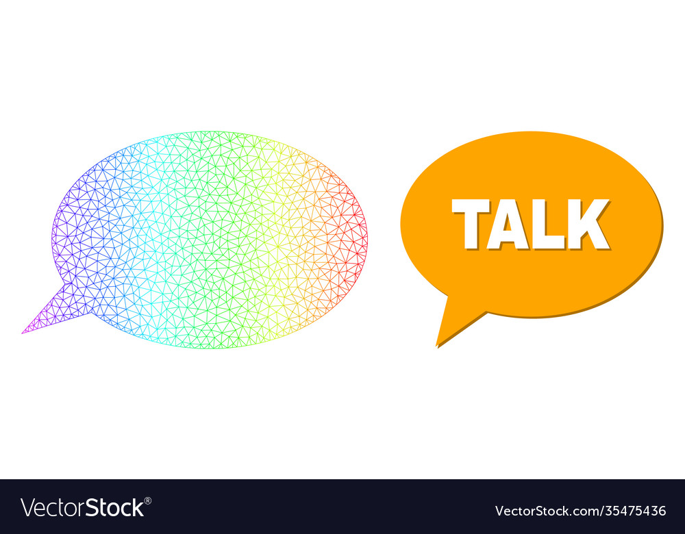 Spectrum network gradient message cloud icon