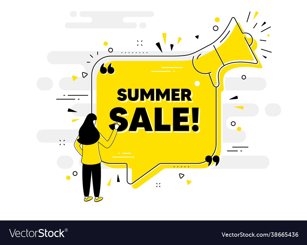 Summer sale text special offer price sign