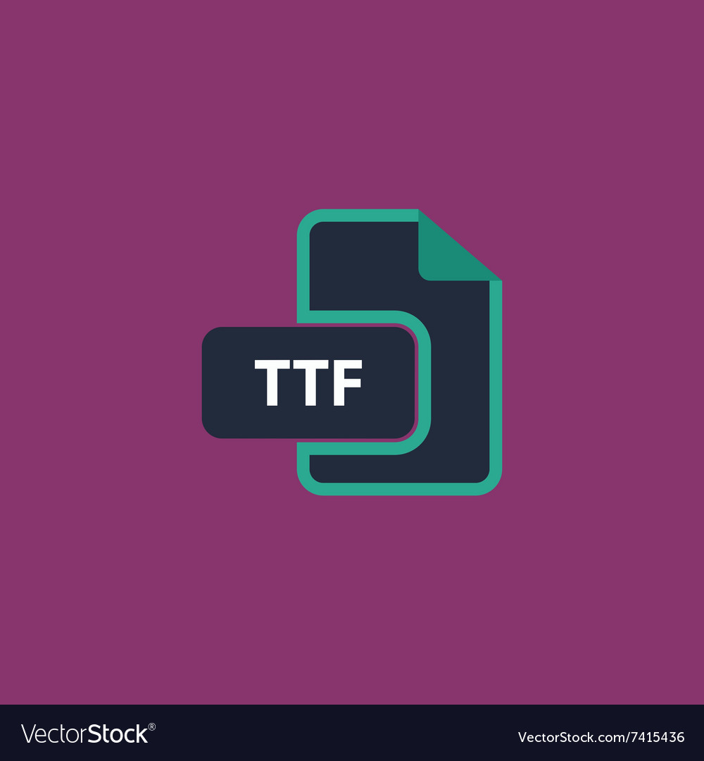 Ttf extension text file type icon