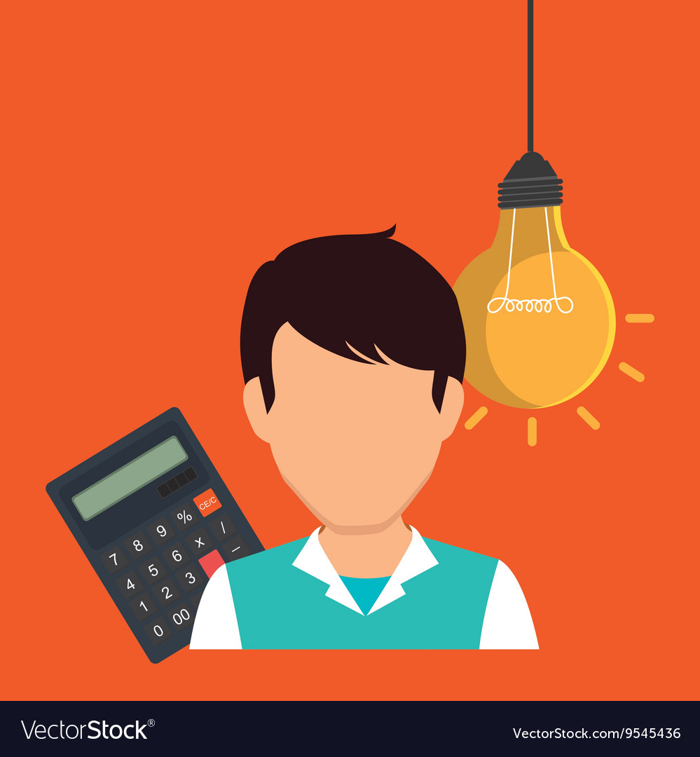 User calculator design Royalty Free Vector Image
