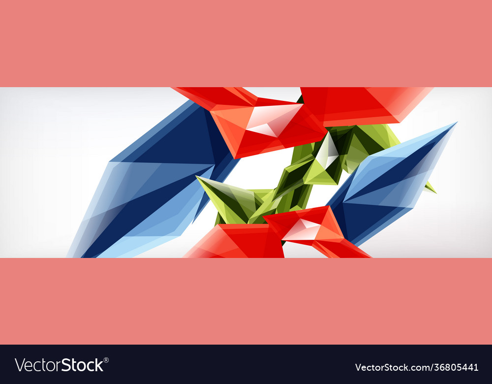 3d triangles and pyramids abstract vector image 3d triangles and pyramids abstract