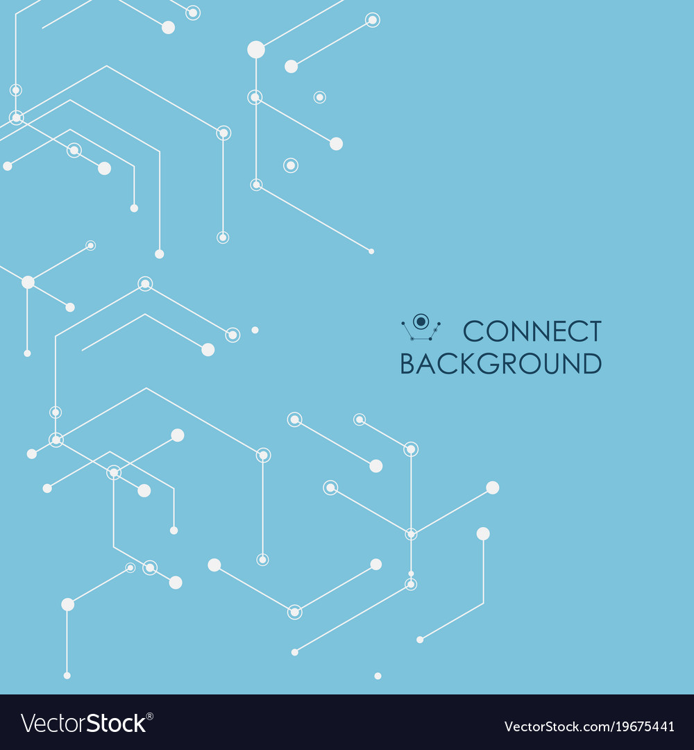 Abstract connection hexagons and social network