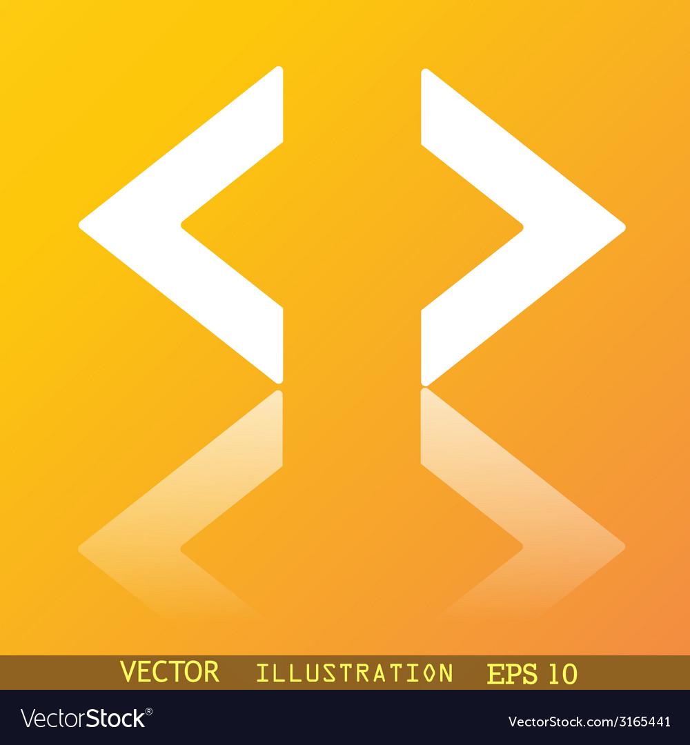 Code icon symbol flat modern web design