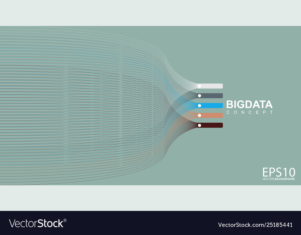 Colorful line pattern background big data concept vector image Colorful line pattern background big data concept