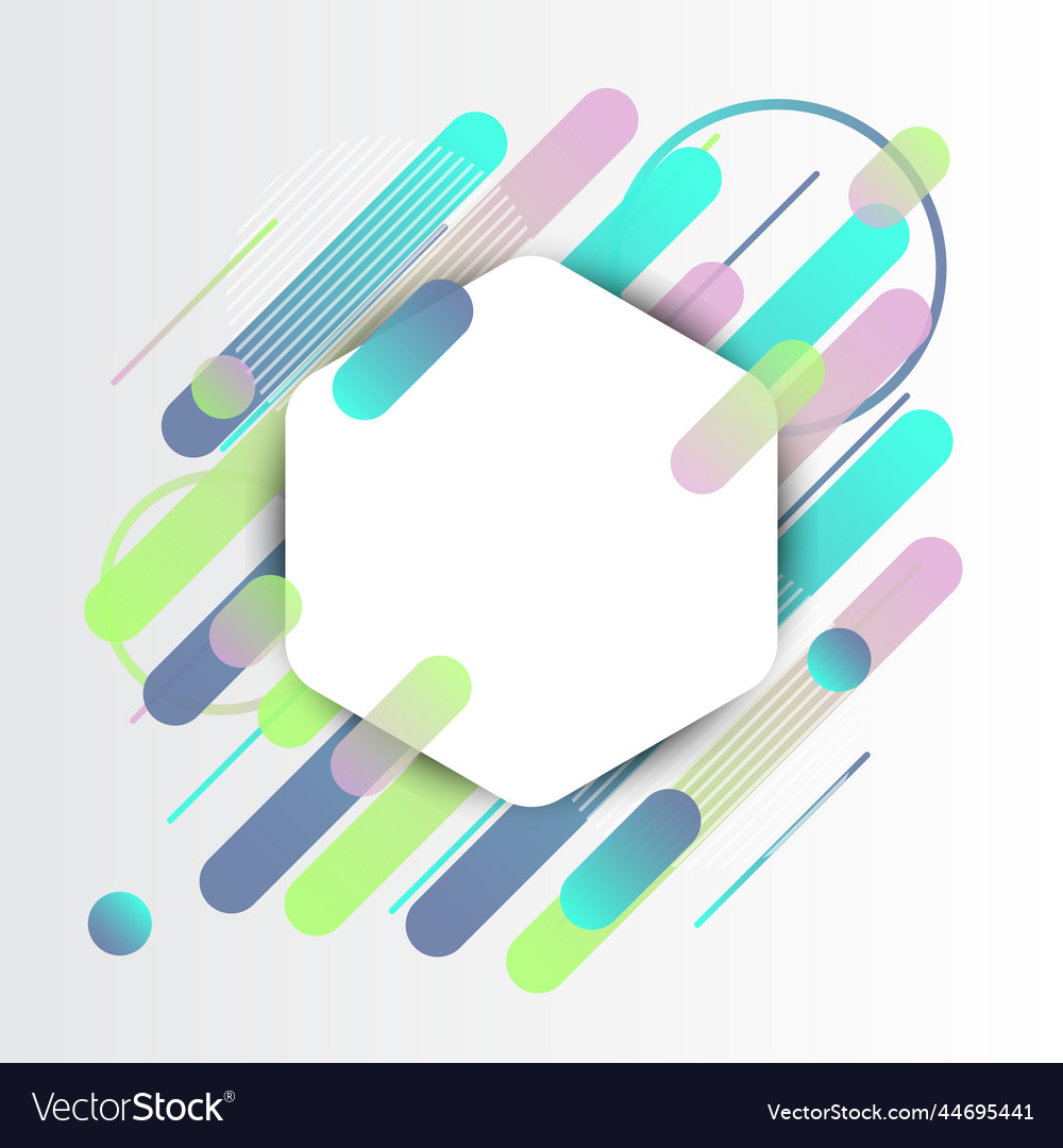 Creative rounded lines edge place for text vector image Creative rounded lines edge place for text