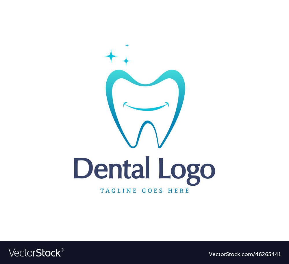 Dental logo template smile logo Royalty Free Vector Image