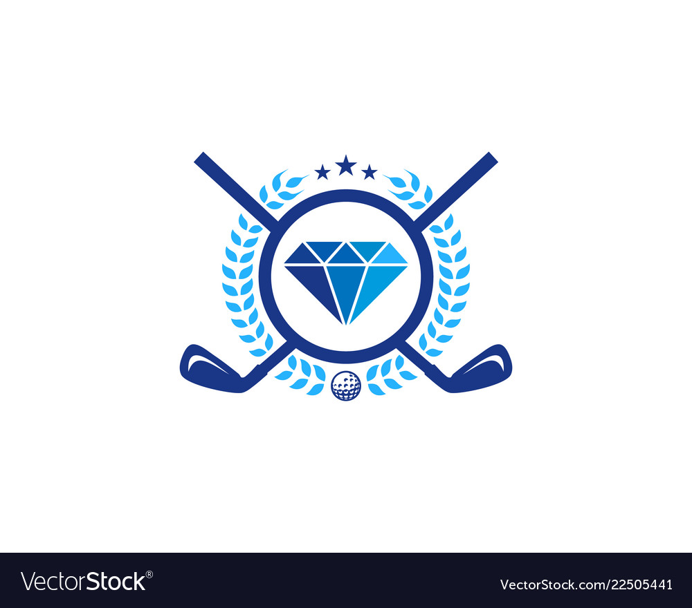 Diamant Golf Icon - Luxus Logo