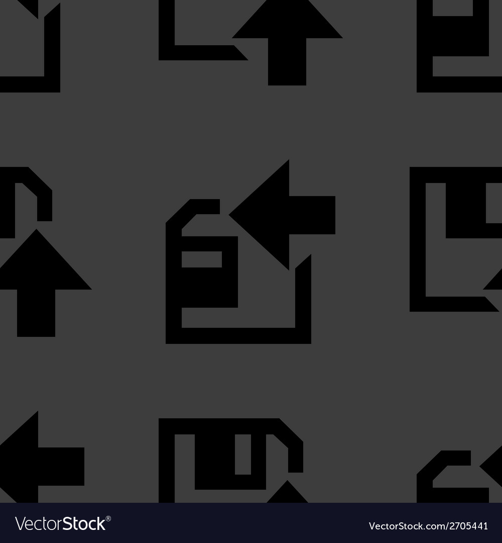 Floppy disk upload web icon flat design seamless